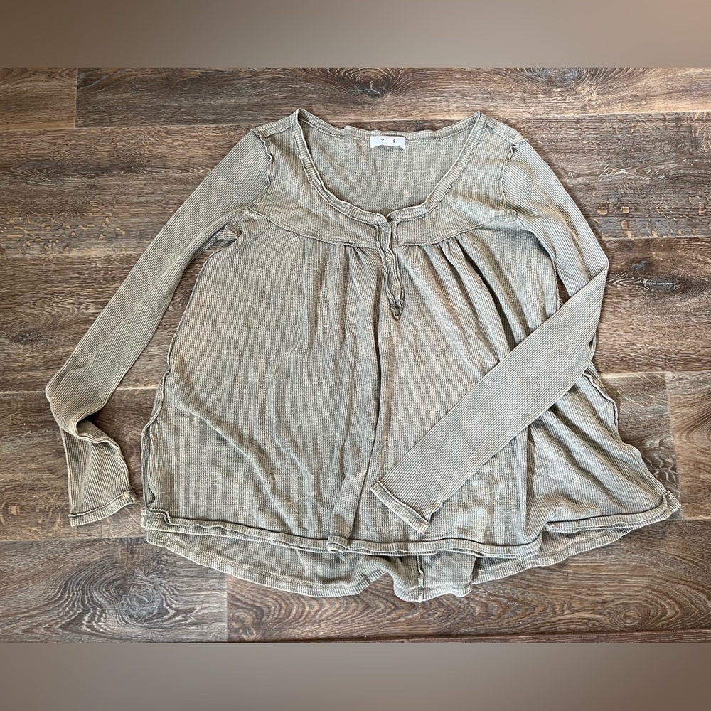 Hashtag Waffle Knit Top | Small